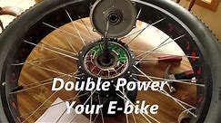 how to double the power of ebike hub motor disassembly and replace phase wires
