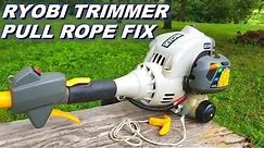 Fix a broken pull rope on a Ryobi trimmer