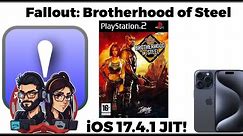 Play! PS2 Emulator Fallout Brotherhood of steel