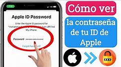 Cómo ver la contraseña de tu ID de Apple en iPhone | Ver ID de Apple Cerrar sesión Contraseña