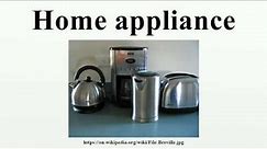 Home appliance