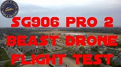 SG906 Pro 2 Beast Drone 3 Axis Gimbal Flight Test and Review