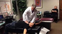 Your Houston Chiropractor Dr Gregory Johnson Demonstrates what a Normal Exam Looks Like