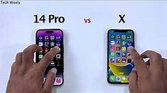 iPhone 14 Pro vs iPhone X - SPEED TEST
