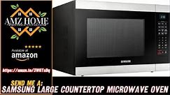 Overview Samsung Electronics Samsung MS19M8000AS/AA Large Capacity Countertop Microwave Oven, Amazon
