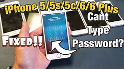 iPhone 5, 5s, 5c, 6, 6 Plus: Can't Type Password or Passcode? FIXED!