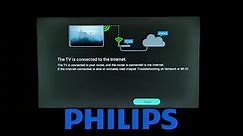 PHILIPS SMART TV Connect to Internet via WiFi