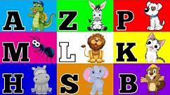 Alfabet ze zwierzętami dla dzieci - Zwierzęta - Abecadło