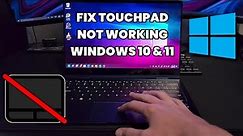 How to Fix Laptop Touchpad Not Working! (Windows 10 and 11) (EASY) | SCG