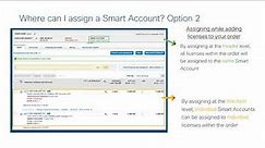 Assign Smart Account to Order