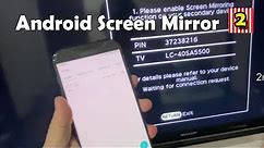 How to Screen Mirroring Sharp Aquos TV For Andriod Phone Samsung