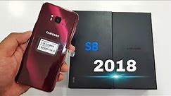 Samsung Galaxy S8 burgundy red colour unboxing and hands on !!!
