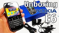 Nokia E6 Unboxing 4K with all original accessories RM-609 review