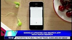 Google updates iOS search app with voice search