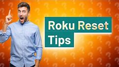 How do I reset my Roku?