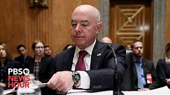 WATCH LIVE: DHS Secretary Mayorkas, facing impeachment, appears in Senate budget hearing