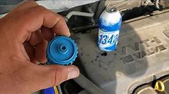 How to recharge the AC on your car with new self-sealing cans.
