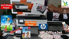 How to Load Glossy Photo Papers 5x7, 4x6 On HP Printer (8022e), Print Your Photos From Your Computer