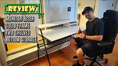 Review: CubiCubi Computer Desk with Storage. Home Office Writing Desk for Small Spaces