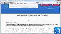 Pangu iOS 8.3 Jailbreak for iPhone 6 & 5,iPod touch 4G & 5G and iPad