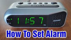 How To Set Alarm Sharp Digital Alarm Clock