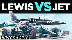 Lewis Hamilton in Epic IWC Drag Race with Top Gun Jet!