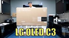 LG OLED C3 Unboxing, Setup, TV and 4K Demo Videos