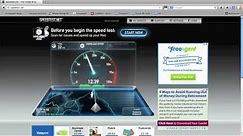Checking your Internet speed with Speedtest.net - tutorial