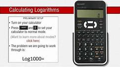 How to Use Logarithms on a Sharp Scientific Calculator