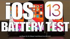 iOS 13 Final Battery Performance / Life Test