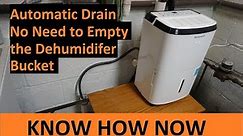 Drain a Dehumidifier With a Hose