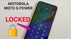 Motorola Moto G Power how to reset forgot password, screen lock, pin , pattern...