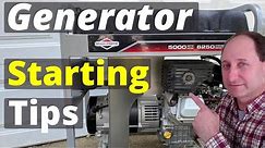 How to Start a Generator that Won't Start