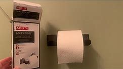 Installing a Delta Lakewood toilet paper holder 22050-VBR
