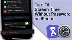 Remove Screen Time Without Password on iPhone! [2 Ways]