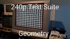 240p Test Suite: How I Adjust the Geometry of a CRT TV