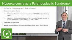 Hypercalcemia as a Paraneoplastic Syndrome