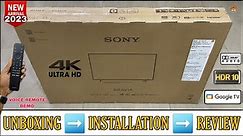 SONY KD-43X70L 2023 || 43 Inch 4K HDR Google Tv Complete Unboxing And Review || Complete Remote Demo