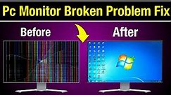 How To Fix Broken Monitor Screen | How To Repair Monitor Display | Monitor Display Repair