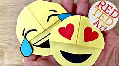 Original Easy Emoji DIY Bookmark Corners - The Original Emoji Bookmarks by Red Ted Art