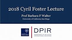 2018 Cyril Foster Lecture