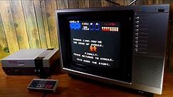 Zelda (NES) Sony Trinitron KV-1240WP CRT TV stream pt3