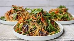 PLEEV CHOJ [Peev Choj]: Hmong Style Bean Thread Noodle Dish