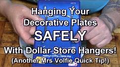 Plate Hangers For Decorative Plates (Another Quick Tip)