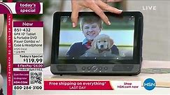 GPX 10" Tablet Portable DVD Player Combo with Case H...