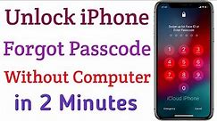 Unlock iPhone Forgot Passcode Without Computer✔How To Unlock iPhone Passcode
