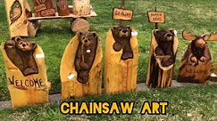 chainsaw carving amazing designs.