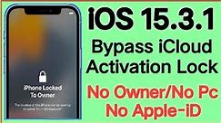 iOS 15.3.1 iCloud Unlock | How To Unlock iCloud Account iOS 14.3.1 Without Owner | iOS 15.3.1 Bypass