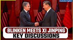 Blinken meets Xi Jinping to discuss bilateral and global issues, develop China-US ties| Oneindia - video Dailymotion