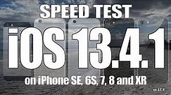 iOS 13.4.1 Speed / Benchmark Test
